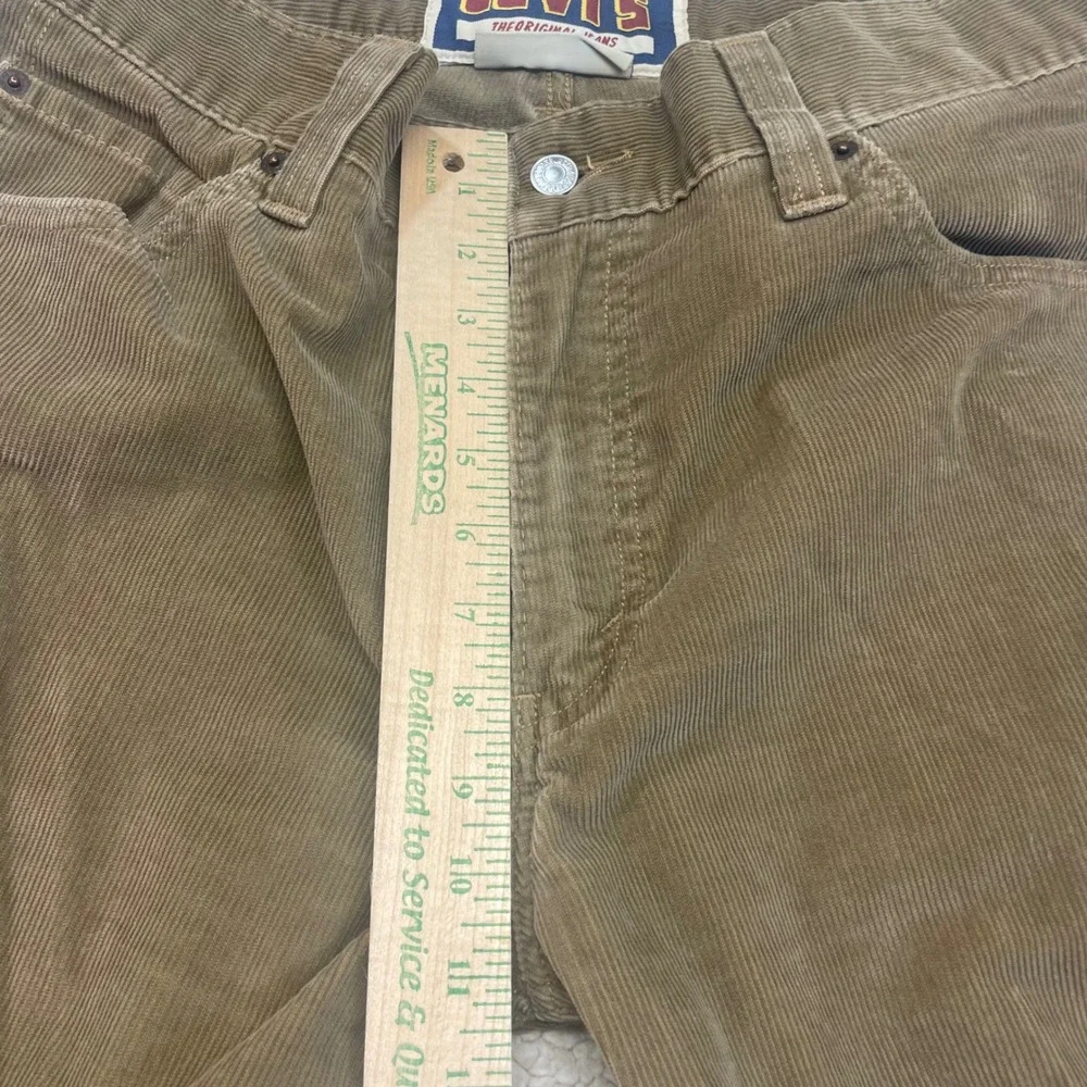 Levi's Corduroy Pants Mens W36 L29 Brown 549 Low Loose Straight Leg Cords